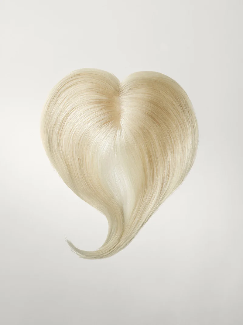 24” Platinum Blonde Seamless & Clip-In Curtain Bangs Bundle (257 g)