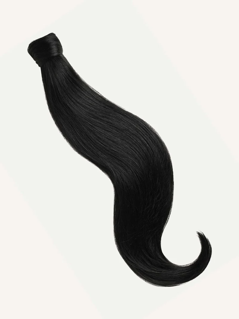 16" Jet Black Ponytail Extension (100g)