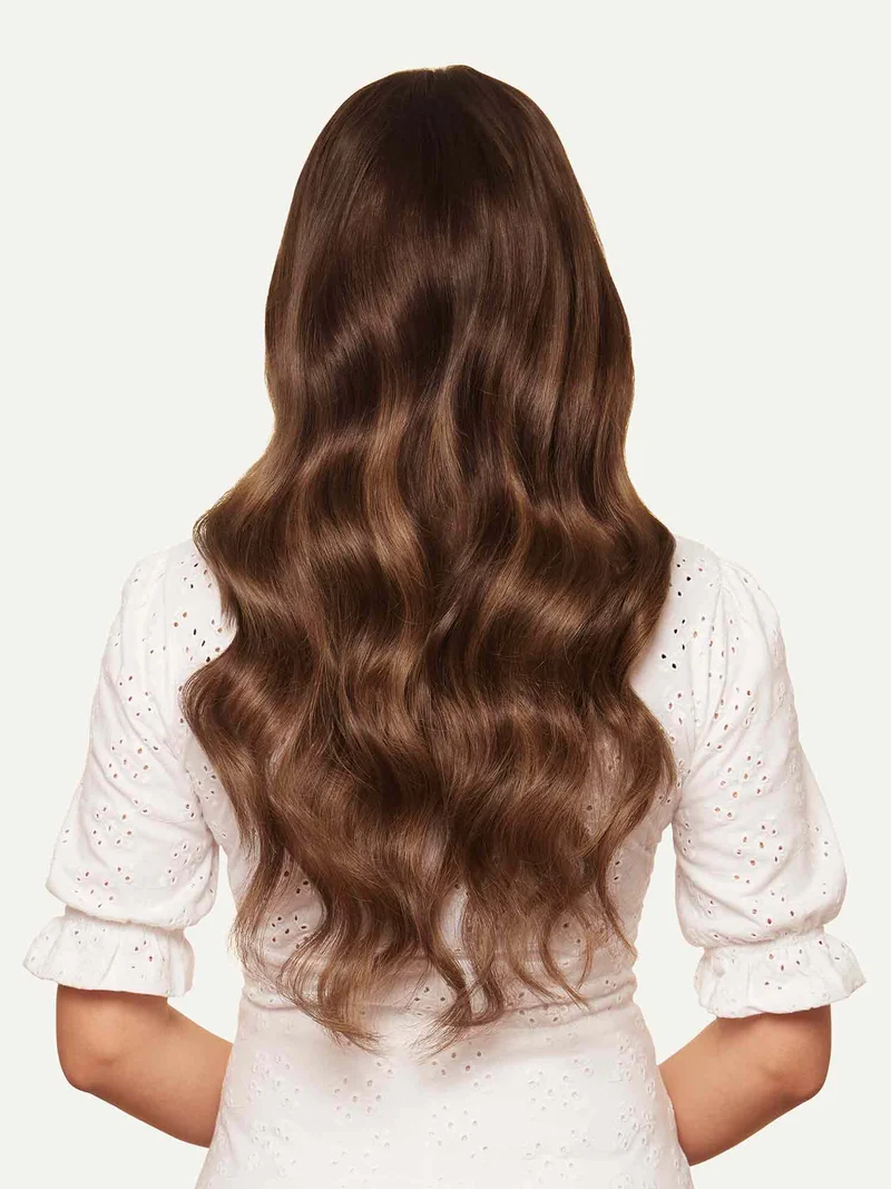 20" Chocolate Brown Balayage Halo® Hair Extensions (180g)