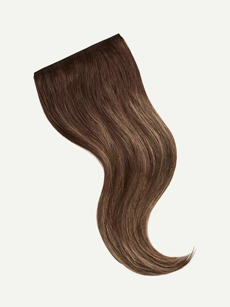 20" Chocolate Brown Balayage Halo® Hair Extensions (180g)