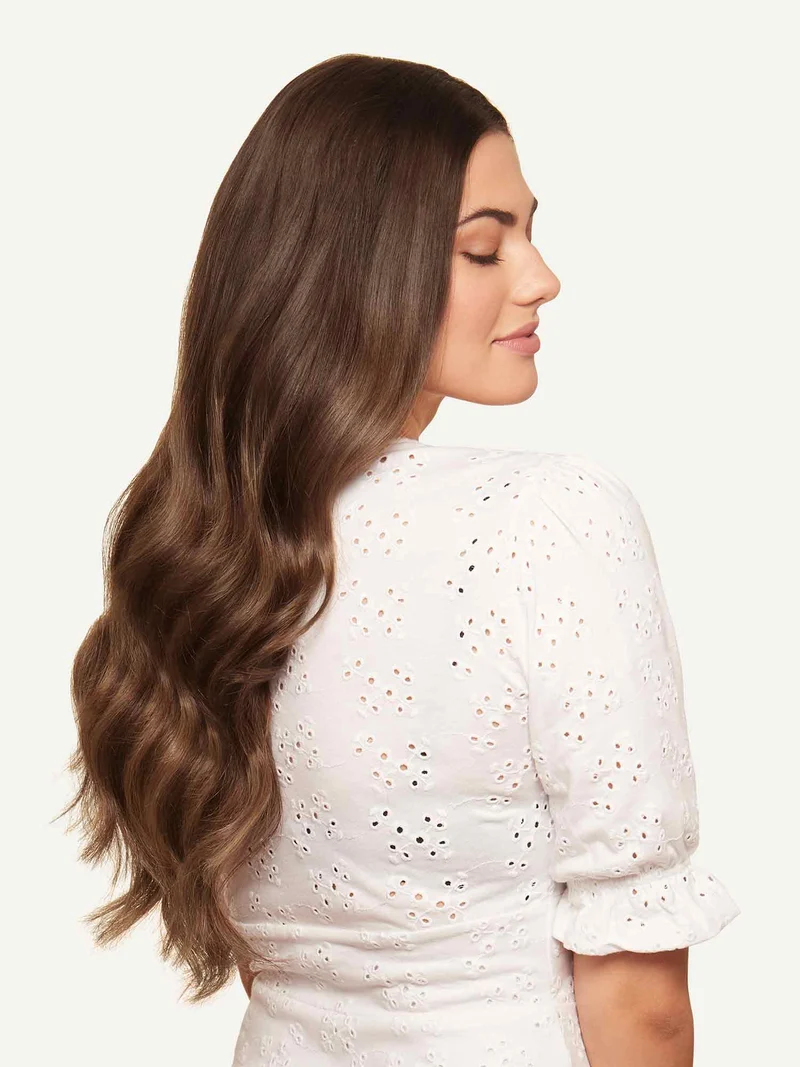 20" Chocolate Brown Balayage Halo® Hair Extensions (180g)