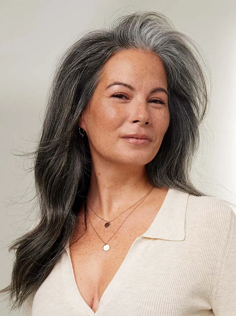 16" Dark Gray Halo® Hair Extensions (140g)