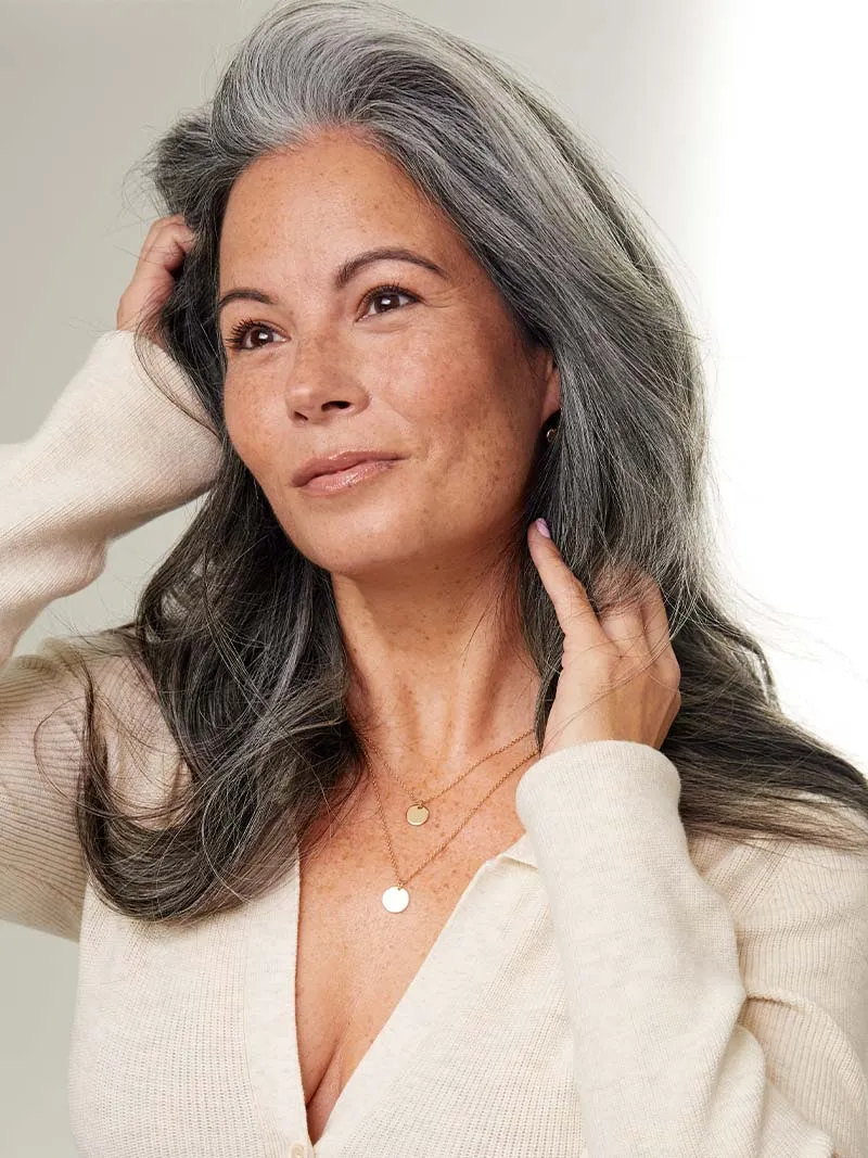 12" Dark Gray Halo® Hair Extensions (150g)