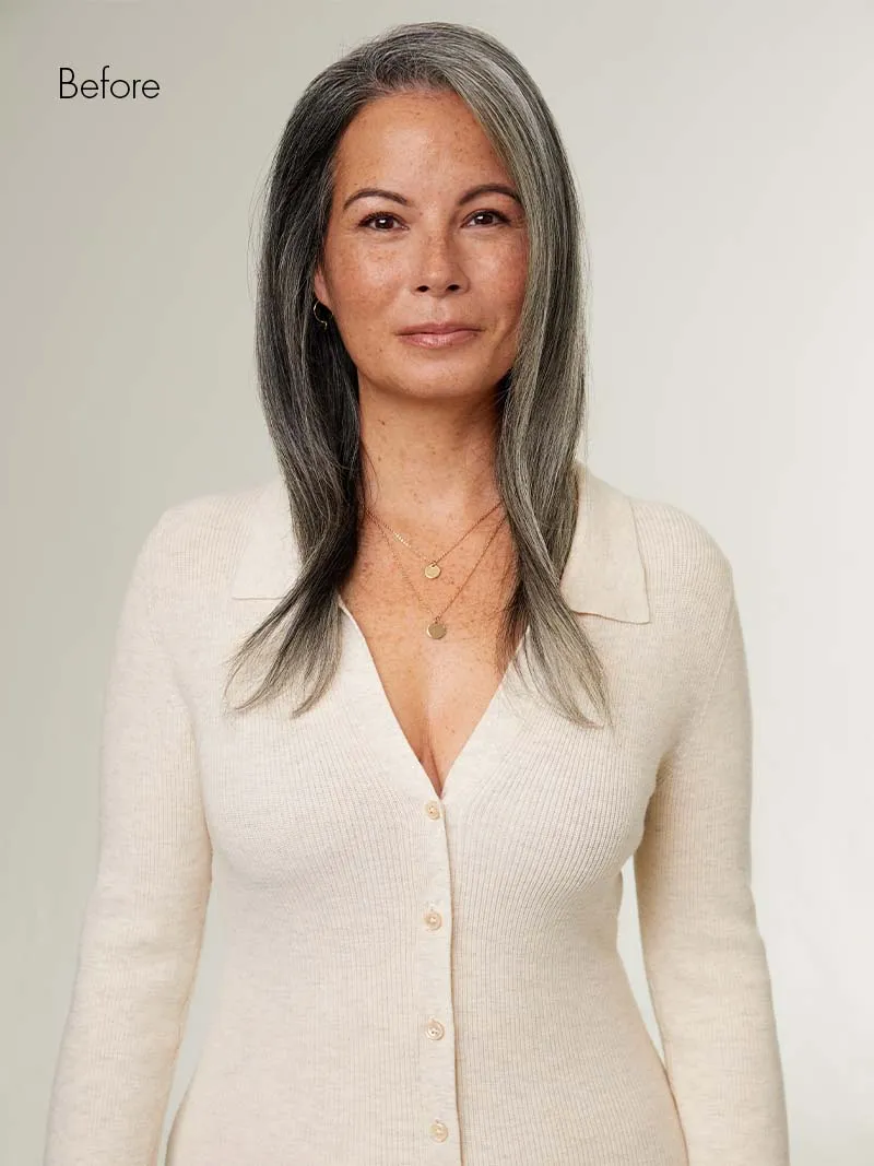 12" Dark Gray Halo® Hair Extensions (150g)
