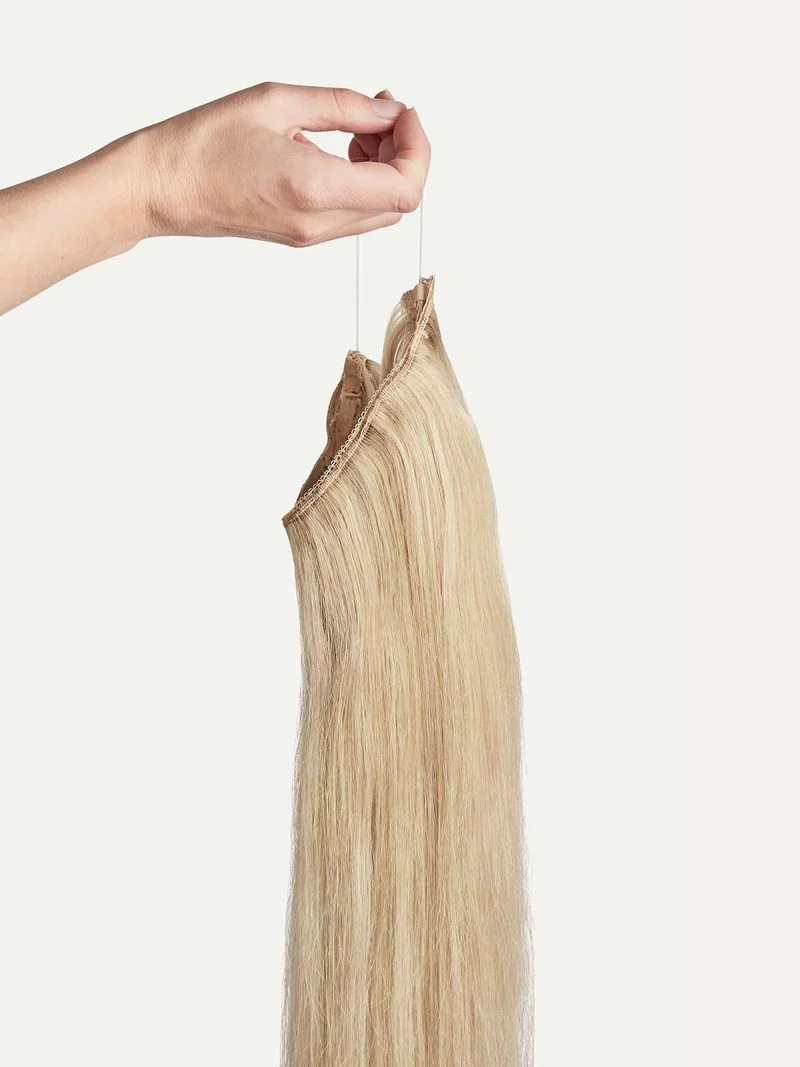 12" Dimensional Beige Blonde Halo® Hair Extensions (150g)