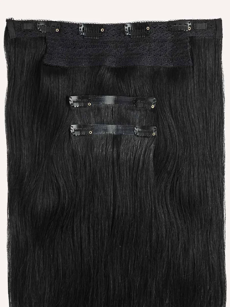 12" Jet Black Halo® Hair Extensions (150g)