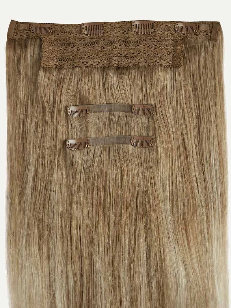 16" Natural Blonde Balayage Halo® Hair Extensions (140g)