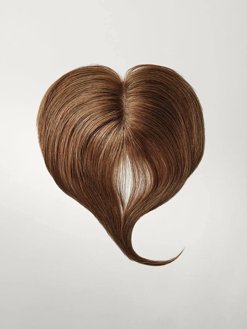 24” Chestnut Brown Seamless & Clip-In Curtain Bangs Bundle (257g)