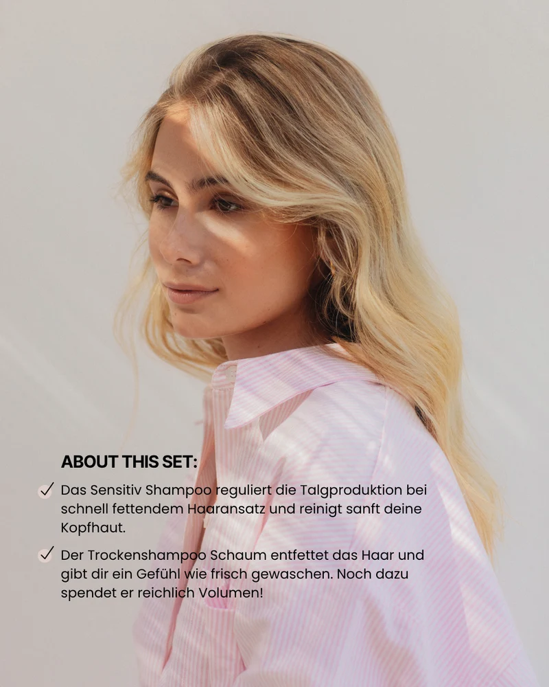Set gegen schnellfettendes Haar
