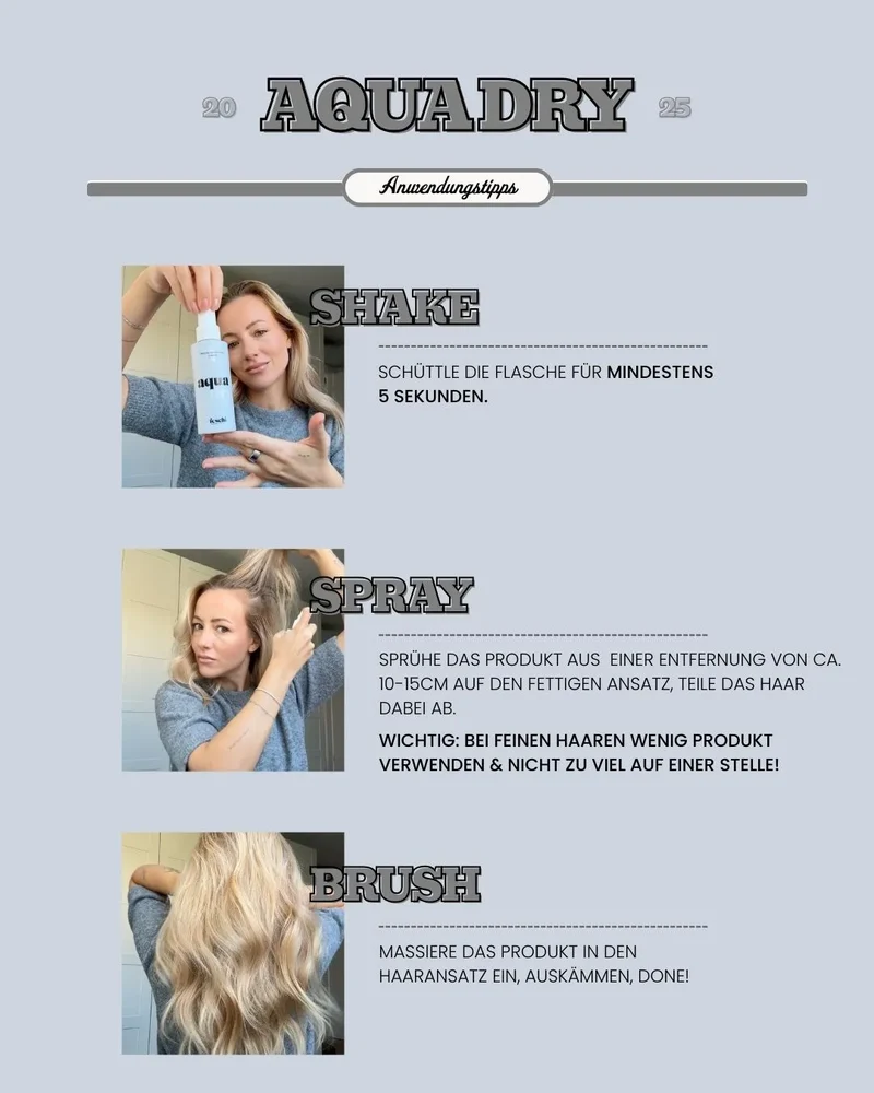 aqua dry - Trockenshampoo Liquid