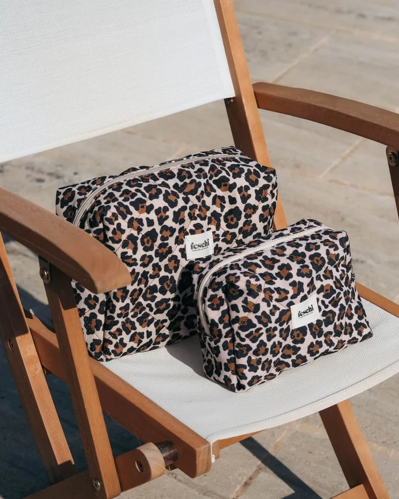 Beauty Bag Set Leopard