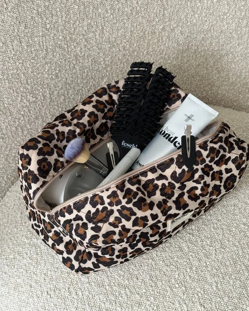 Beauty Bag Set Leopard