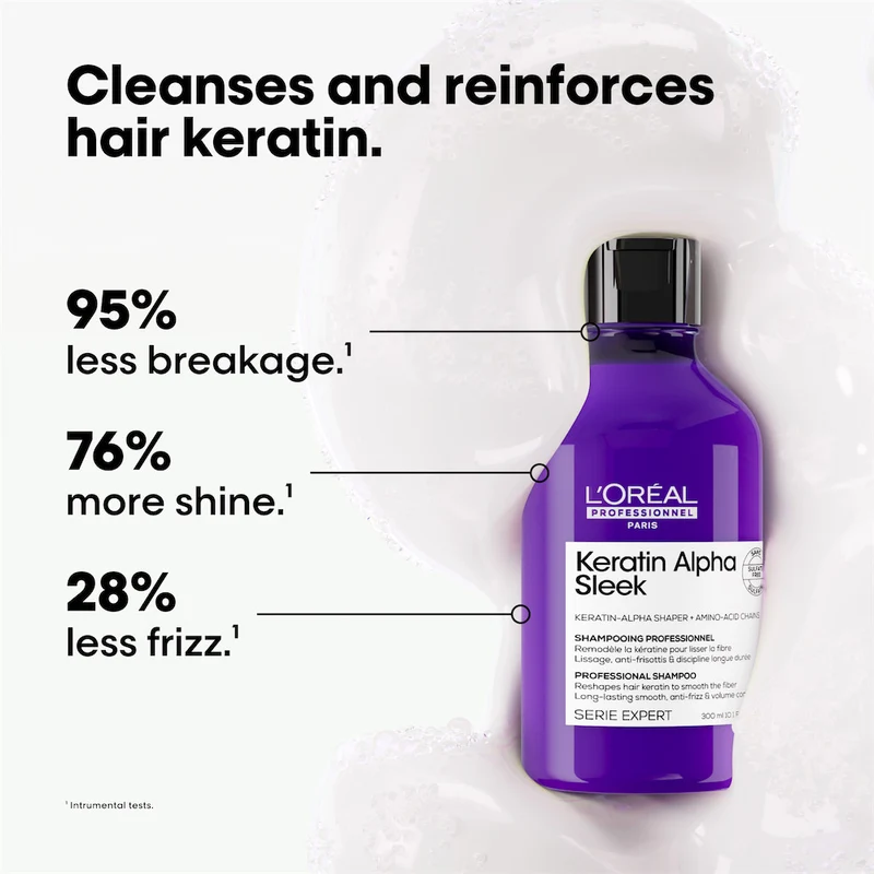 Professionnel Keratin Alpha Sleek Shampoo 300ml