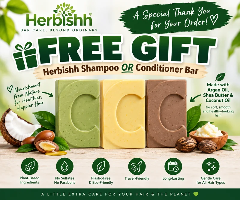 Gratis Herbishh Shampoo ODER Conditioner Bar