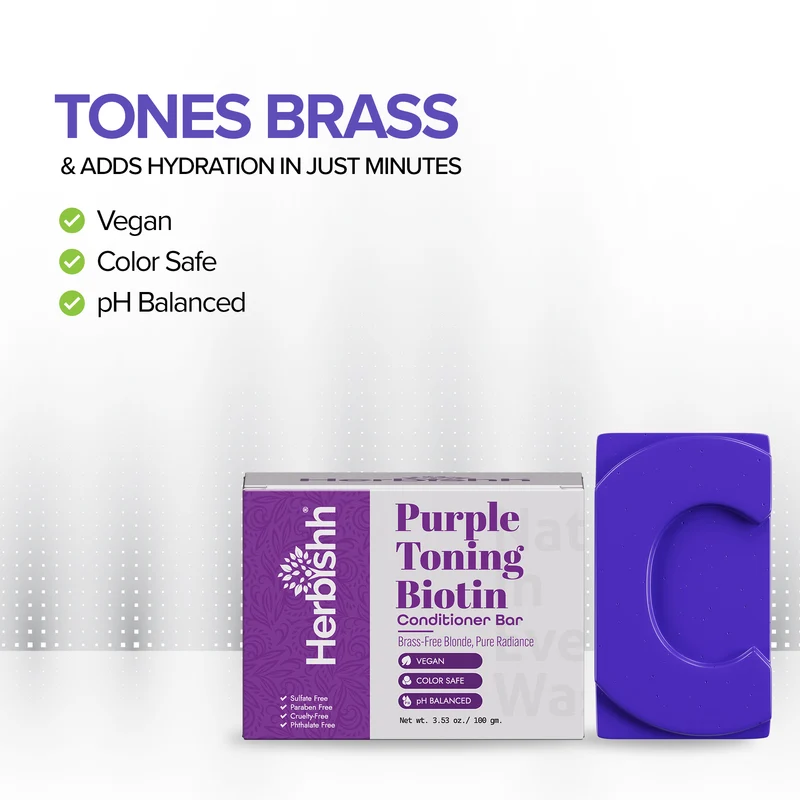 Purple Toning Biotin Conditioner Bar – Herbishh