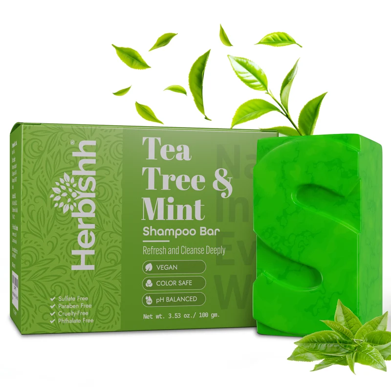 Teebaum- und Minz-Shampoo-Riegel -Herbishh