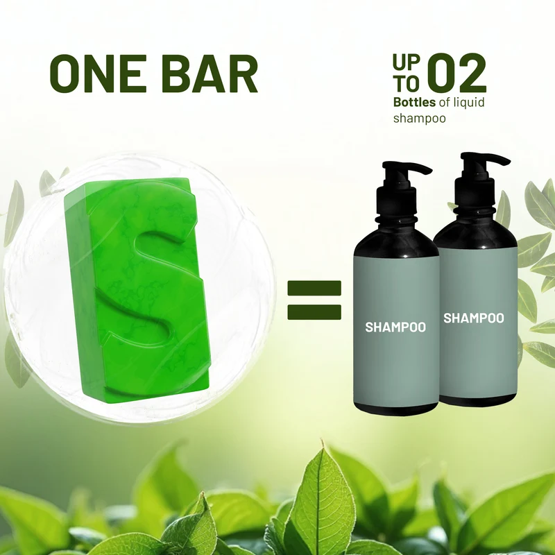 Teebaum- und Minz-Shampoo-Riegel -Herbishh