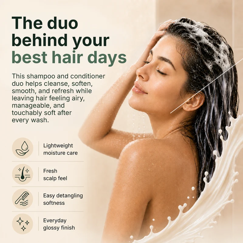 Herbishh Ziegenmilch Shampoo und Conditioner Set für trockene