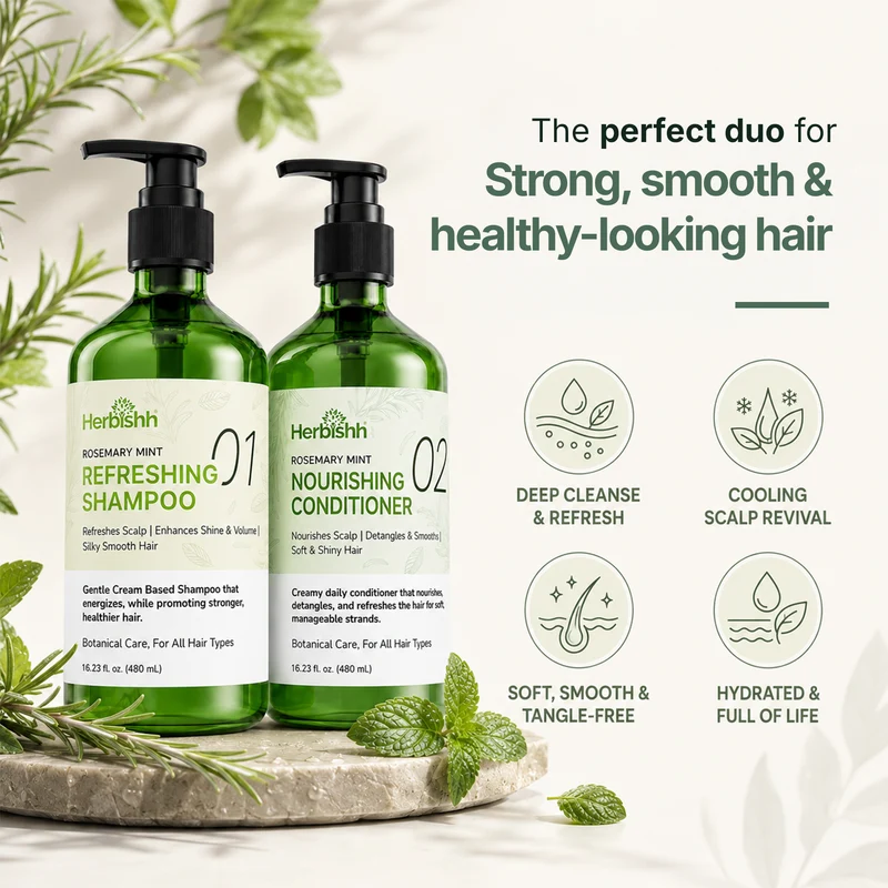 Rosmarin-Minze Shampoo & Spülung | Herbishh