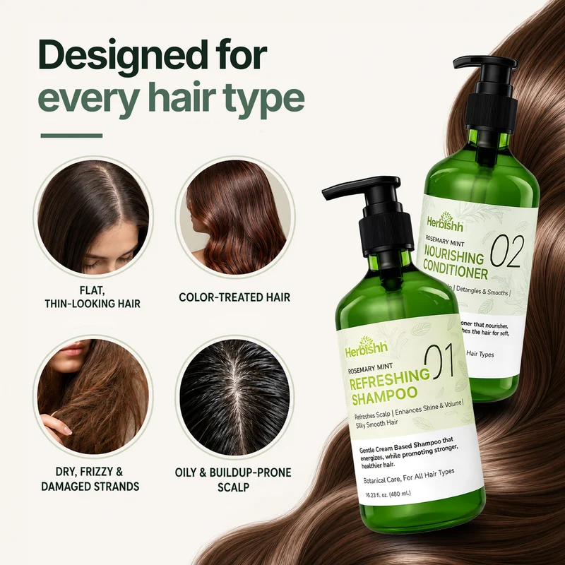 Rosmarin-Minze Shampoo & Spülung | Herbishh