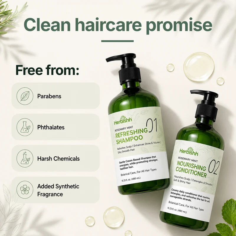 Rosmarin-Minze Shampoo & Spülung | Herbishh