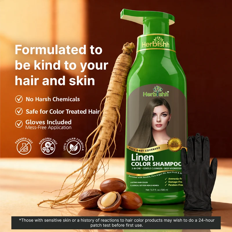 Linen Haarfarben-Shampoo - Herbishh