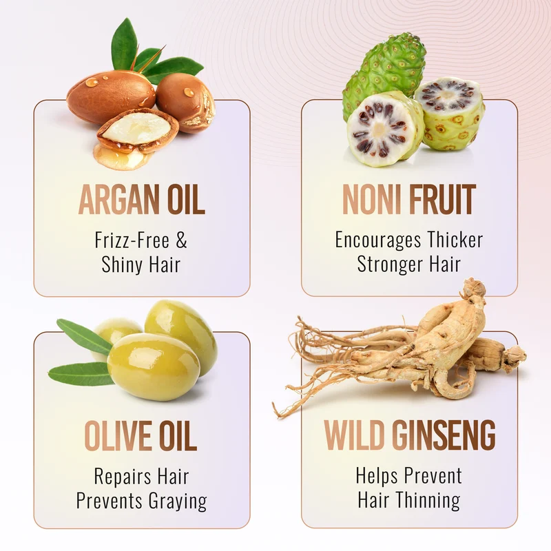 Schwarzes Haarfarbenshampoo, 10 Beutel - Herbishh