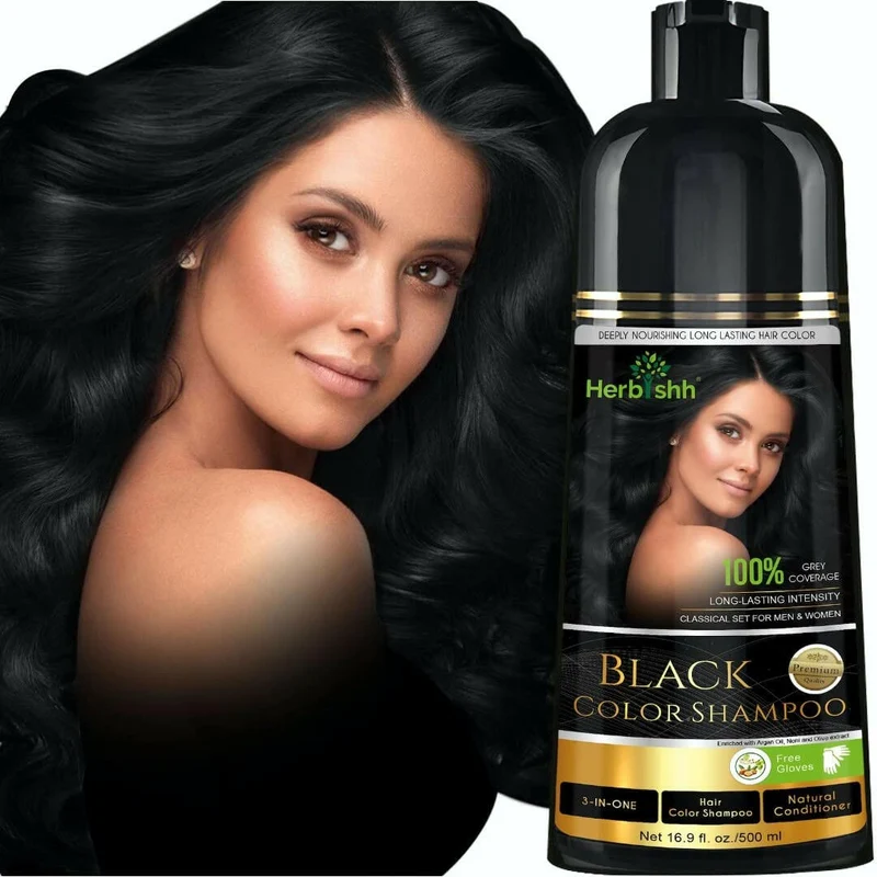 Shampoo für schwarze Haarfarbe – Herbishh