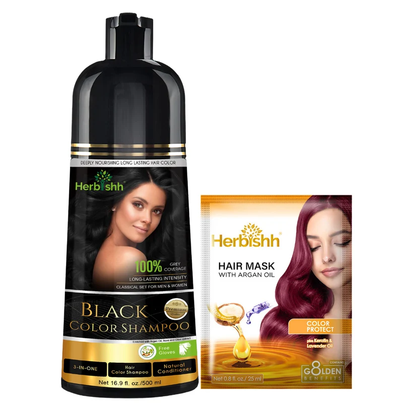 Shampoo für schwarze Haarfarbe – Herbishh