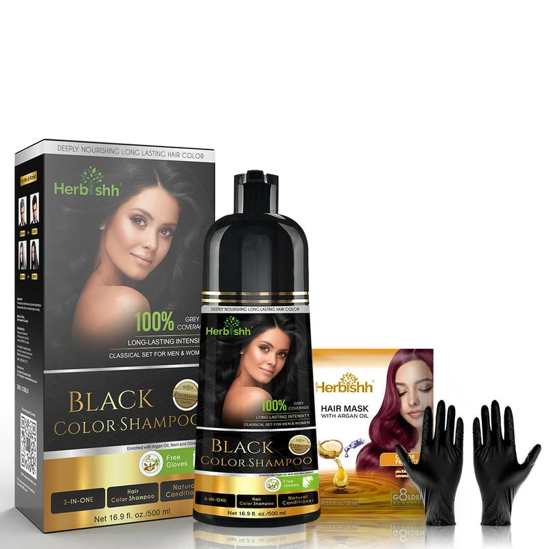 Shampoo für schwarze Haarfarbe – Herbishh