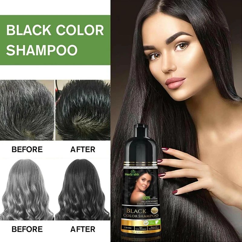 Shampoo für schwarze Haarfarbe – Herbishh
