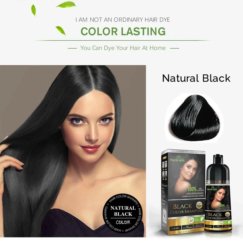 Shampoo für schwarze Haarfarbe – Herbishh
