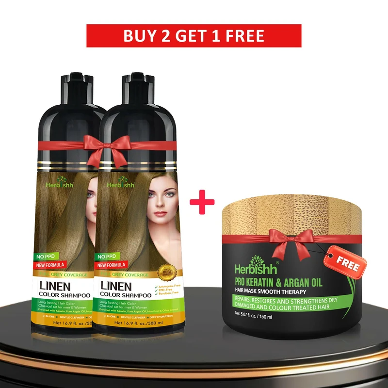 Beim Kauf von 2 Flaschen Farbshampoo erhalten Sie 1 Haarmaske gratis – Herbishh