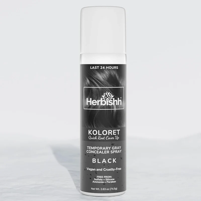 Koloret Quick Root Touch Up Haarfarbspray Schwarz-Herbish