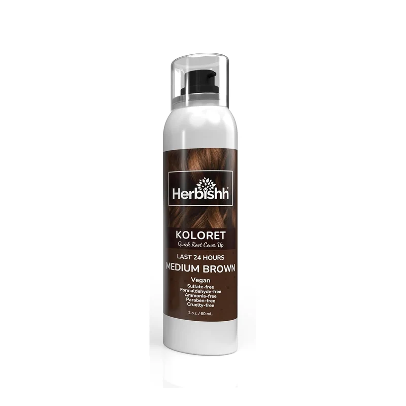 Koloret Quick Root Touch Up Haarfarbenspray Mittelbraun - Herbishh