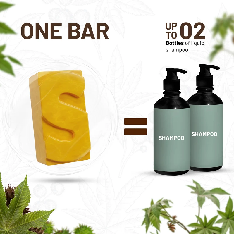 Rizinusöl-Shampoo-Riegel – Herbishh