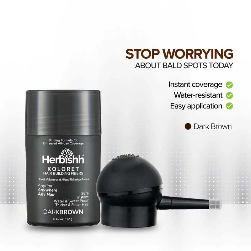 Dunkelbraun – Herbishh Koloret Haaraufbaufasern – 12 g