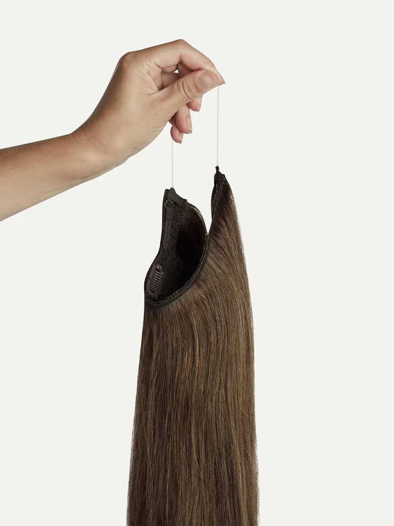 16" Neutral Brown Halo® Hair Extensions (140g)