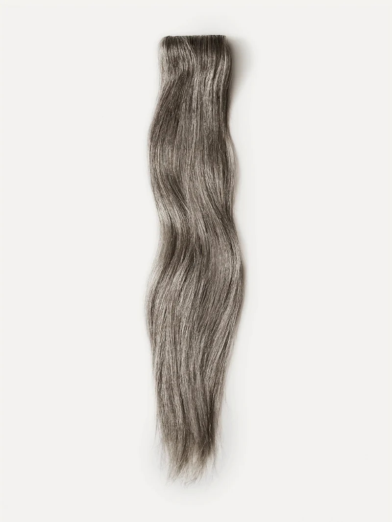 16" Light Gray Scalp Hair Fill-Ins (40g)