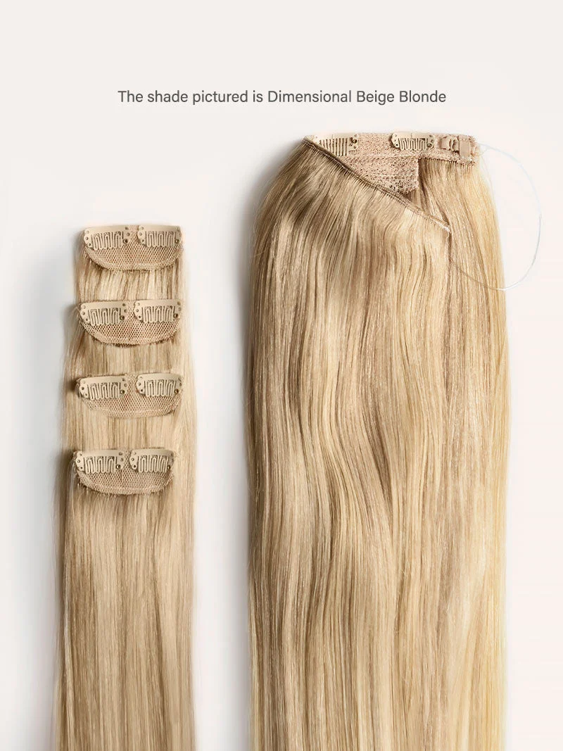 16” Light Gray Scalp Hair Fill-Ins & Halo® Bundle (180g)