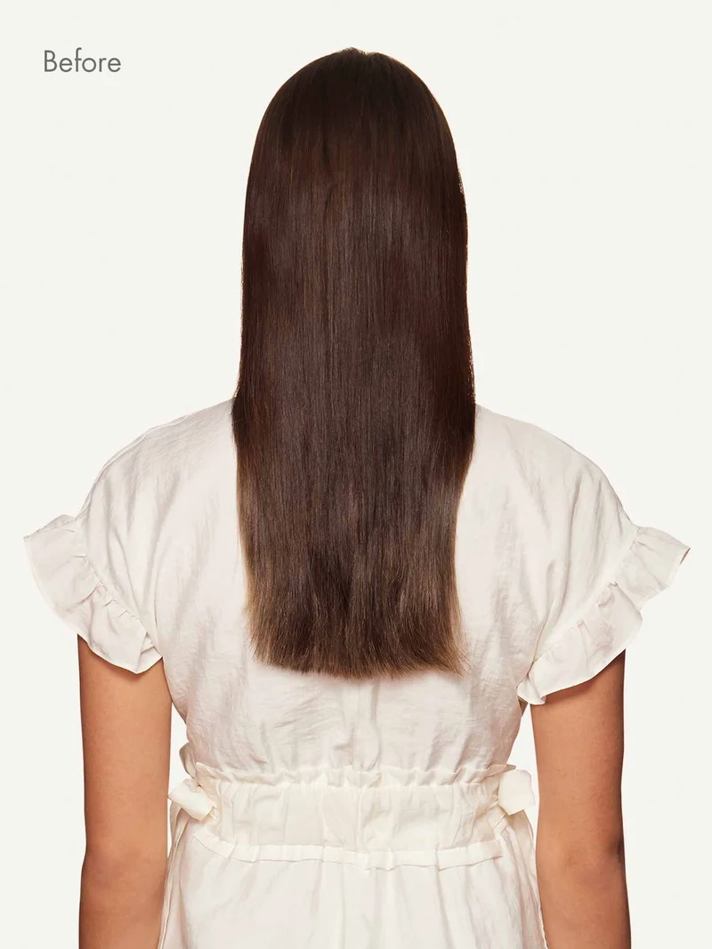 12" Chocolate Brown Balayage Halo® Hair Extensions (150g)