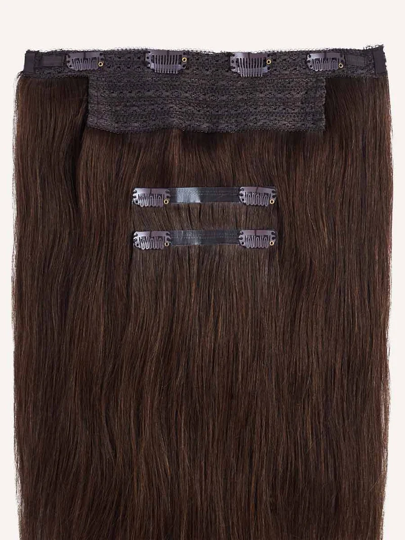 12" Chocolate Brown Halo® Hair Extensions (150g)