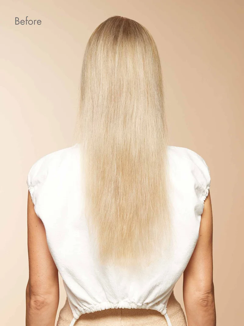 16" Beige Blonde Balayage Halo® Hair Extensions (140g)