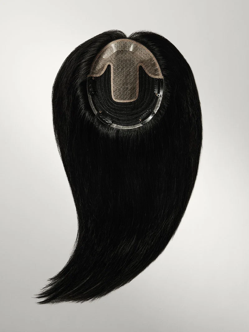 14" Jet Black Hair Topper (65g)