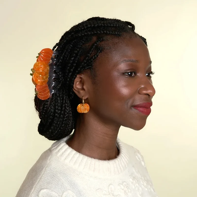 Pumpkin Large Hair Claw