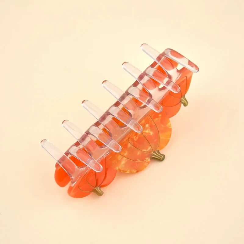 Pumpkin Large Hair Claw