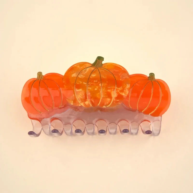 Pumpkin Large Hair Claw