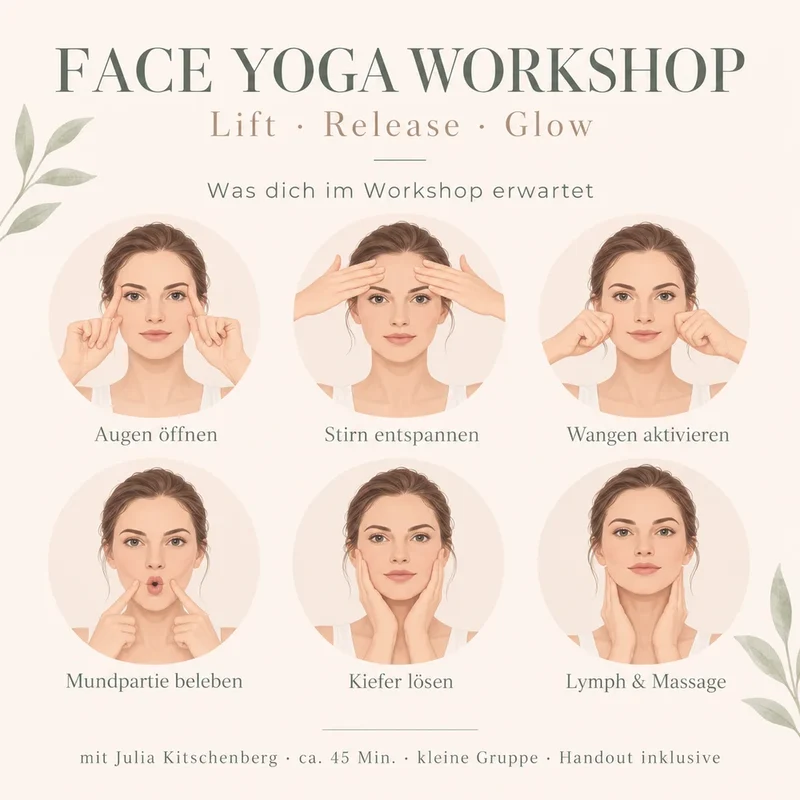 Face Yoga & Gesichtsyoga Workshop in Reutlingen | 29.09.26 oder 03.10.26