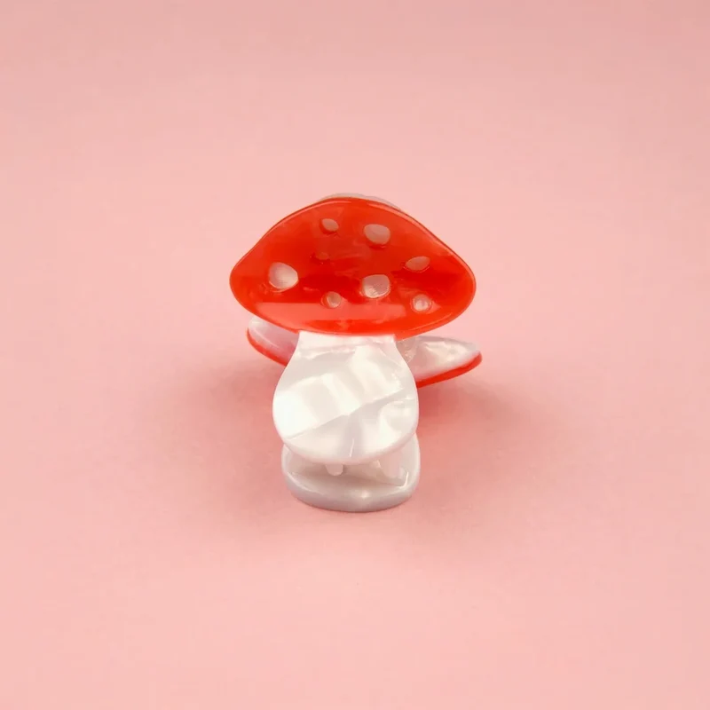 Mushroom Mini Hair Claw