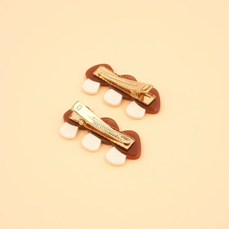Mushroom Hair Clips Set